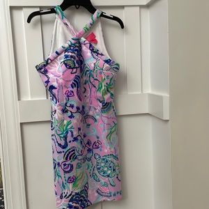Never worn Lilly Pulitzer Alyson Halter Shift Dress, Girls Size 14 in Lilac